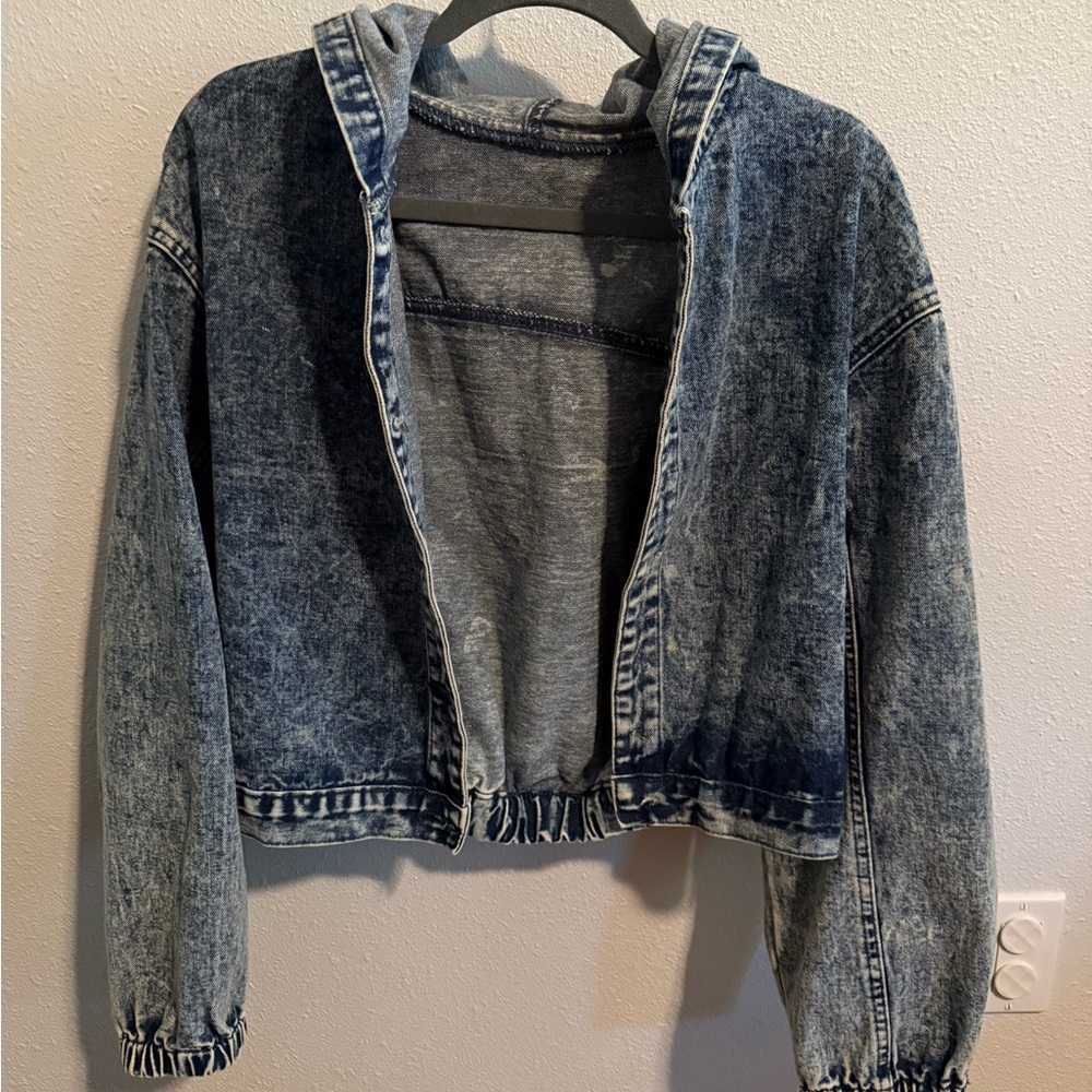 Denim Hooded Jacket